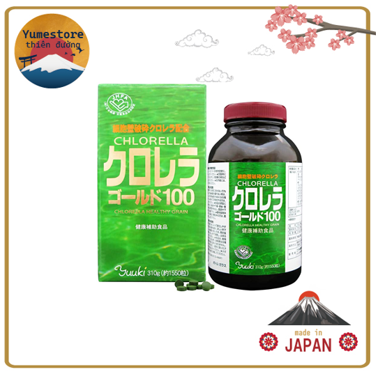 [100 original] Yuki Pharmaceutical Chlorella Gold 100 5110 3 days