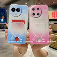 เคสใหม่ Realme11 4G Phone Case เคส Realme11 NFC Realme 11 5G เคสรูปหัวใจสีสันสดใสกันกระแทกซิลิโคนนิ่มด้านหลังฝาปิดมีที่ใส่บัตร2023