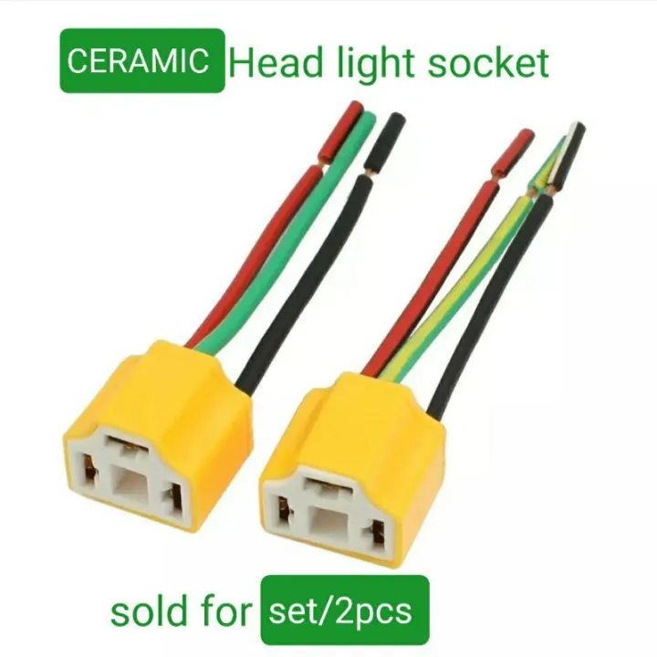 HEADLIGHT SOCKET CERAMIC 3T (3pin) Lazada PH