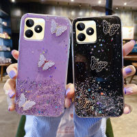 เคสโทรศัพท์Realme C51 C53 C55 การออกแบบเต็มไปด้วยดวงดาวบนท้องฟ้าโปร่งใสปลอกซิลิโคนอ่อนนุ่มRealme C51 C53 C55 ปกโทรศัพท์พร้อมเครื่องประดับผีเสื้อเงา