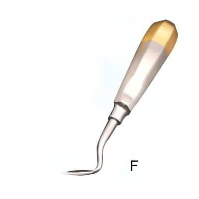 Minimally Invasive Dental Extraction Jaws With Gold Handle, Root Tip Jaws, Extraction Cone Forceps