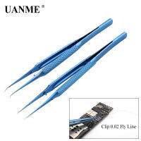 2021UANME 14g Precision Industrial Titanium Alloy Tweezers for BGA Work Repair Tool Light Material with Free Gift