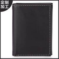 ☈ Amazons new leather mens multi-card slot large-capacity multi-functional genuine card case