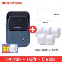 NiiMbot เครื่องทำฉลากสายเครื่องพิมพ์ฉลาก B1เครื่องฉลากสติกเกอร์กาวด้วยบลูทูธขนาดเล็กขนาดถือได้พกพาได้