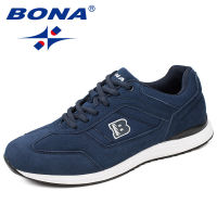 BONA New Classics Style Men Running Shoes Lace Up Men Sport Shoes Outdoor Jogging Sneakers Comfortable Light Fast Free Shipping