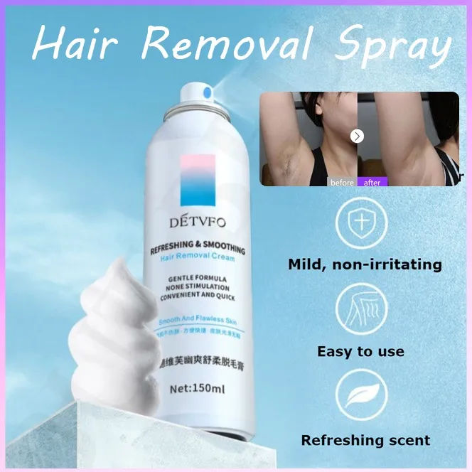 Détvfo Painless Hair Removal Spray Panmeis Cream For Men and Women Legs