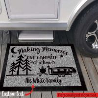 【PPQ Home Life Museum】 Custom Making Memories Camping พรมเช็ดเท้าส่วนบุคคล Custom Rubber Door Mat Class A Rv Motorhome Camper