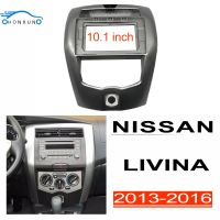 EOENKKหน้ากากวิทยุเหมาะสำหรับNISSAN LIVINA 2013-2016 กรอบวิทยุพังผืด2din Androidแผงหน้าปัดครอบหน้าจอ10.1นิ้วกรอบเครื่องเล่น