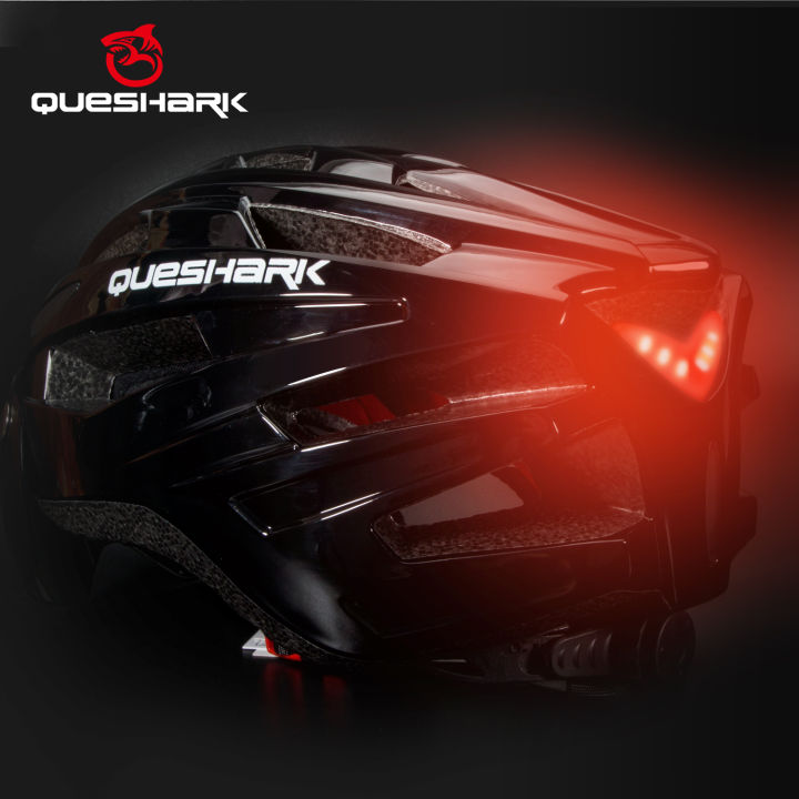 queshark-ผู้ชายผู้หญิงเบาขี่จักรยานหมวกกันน็อค-led-ไฟท้าย-mtb-จักรยานถนนจักรยานขี่รถจักรยานยนต์ที่ถอดออกได้ขนาดใหญ่เลนส์-qe120