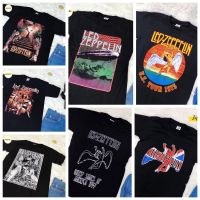 เสื้อวง Led zepplin พิมพ์หน้า หลัง ผ้าฝ้ายแท้S-5XL