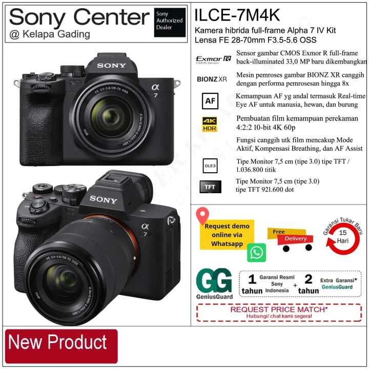 SONY A7 IV / Alpha A7IV / Kamera Alpha 7 IV / A7 mark 4 / Kamera full ...