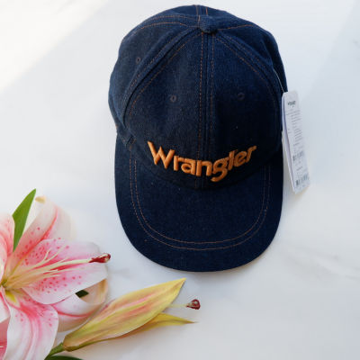 หมวก หมวกแก๊ป Cap Hat WRANGLER  แท้ 100% งานใหม่  หมวก ทรง SEASONAL รุ่น WR W2803203 สียีนส์