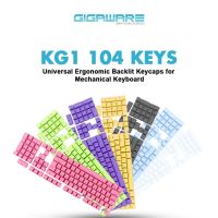 คีย์บอร์ด KG1 104ปุ่ม87ปุ่มกุญแจหมวกแก็ปออกแบบตามหลักสรีรศาสตร์สำหรับคีย์บอร์ดแบบกลไก