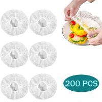 1/200Pcs Reusable Food Storage Covers Bags for Bowl Dishes Elastic Plate Silicone Lid Covers for Kitchen Fresh Keeping Saver Bag