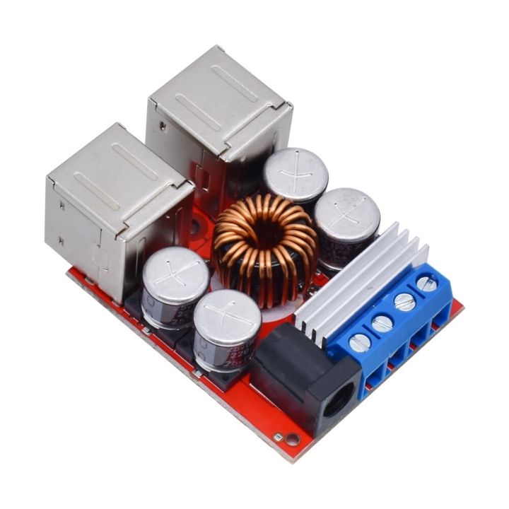 dc-dc-vehicle-charging-board-8v-35v-to-5v-8a-power-supply-depressurization-module-4-port-usb-output-mobile-charger-electrical-circuitry-parts