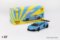 MINI GT  LB WORKS LAMBORGHINI AVENTADOR LIGHT BLUE (RHD)