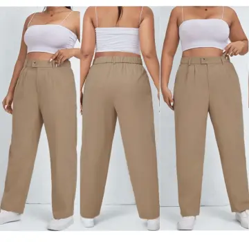 Beige cigarette pencil pants & trousers for women casual and office wear.-mncb.edu.vn