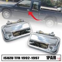 มือเปิดประตูนอกรถยนต์  ด้านหน้า รุ่น อีซูซุ ISUZU TFR มังกรทอง ปี 1992 - 1997 สีโครเมี่ยม