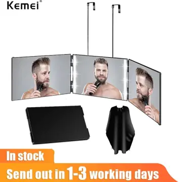 3 Way Mirror for Self Hair Cutting Mirror Vanity Mirror Barber Supplies  Accessories 360 Makeup Mirror Trifold Mirror to See Back of Head