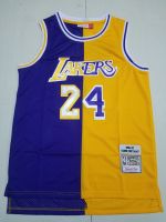 ลอสแองเจิลขายดีผู้ชาย Lakerss Kobe Bryantt Mitchell Ness 1996-97 Hardwood CLASSIC Jersey-สีน้ำเงิน &amp; เหลือง