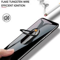 2 In 1 Portable Creative USB Plasma Lighter Can Be Used As A Mobile Phone Holder Multi-function Cigarette Lighter Accessory Car