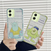 DKHORSING รูปการ์ตูนปลอกสำหรับ Samsung กาแลคซี A05 S23 A05S M34 FE 5G น่ารัก Bigeyed มอนสเตอร์เคสโทรศัพท์แบบใส A05s Samsung ฝาครอบกันกระแทก SAMSUNGA05