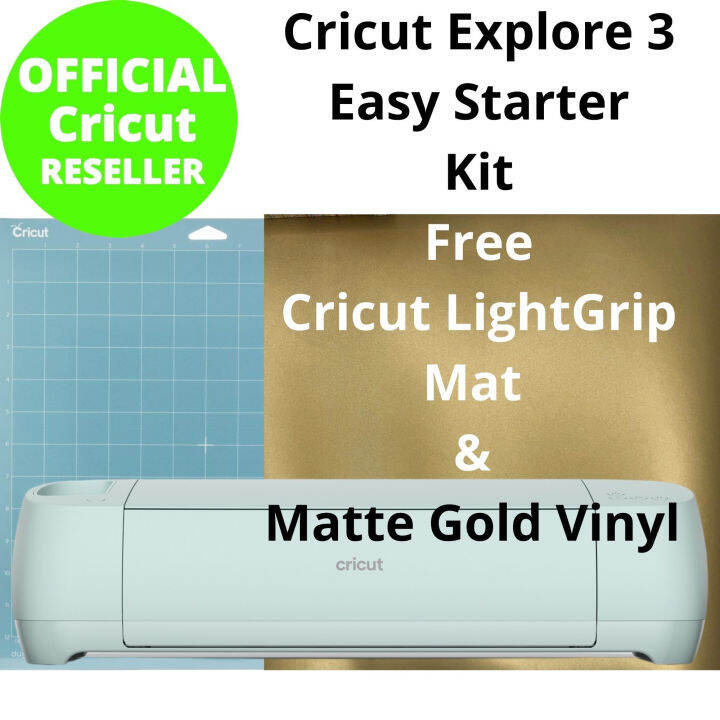 Cricut Explore 3 Easy Starter Kit Free Cricut LightGrip Cutting Mat