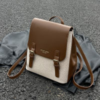 Small Bag 2023 New Fashion Backpack High Sense Schoolbag Female Japanese-Style Retro Texture Portable Cambridge Backpack