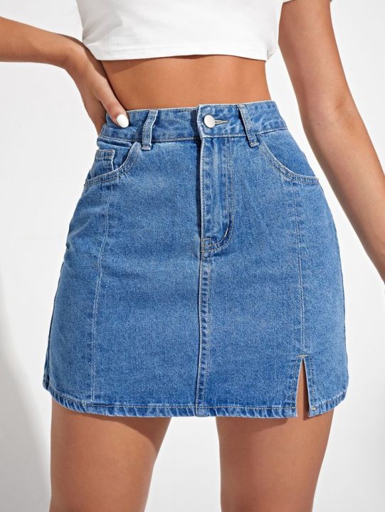 Pocket Denim Skirt | Lazada PH