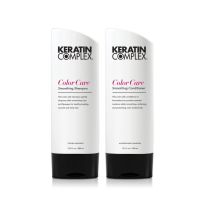 Keratin Complex smoothing therapy , keratin Color care shampoo + conditioner 400ml แชมพูและครีมนวดเคราตินที่มีเคราตินและเหมาะสำหรับผมทำสีหรือผมทำสีและยืดมา ให้อ่อนนุ่มน่าสัมผัส ปราศจากโซเดียมคอไรด์ และซัลเฟตฟรี