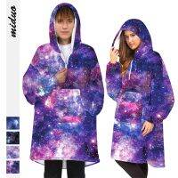 [COD] 2021 New Product Digital Printing Men and Same Homewear Blanket Sweatshirt Fleece Wearable