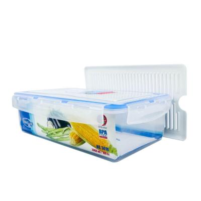 กล่องถนอมอาหาร กล่องใส่อาหาร เข้าไมโครเวฟได้ ป้องกันเชื้อราและแบคทีเรีย ความจุ 3000 ml. แบรนด์ Super Lock รุ่น 5014