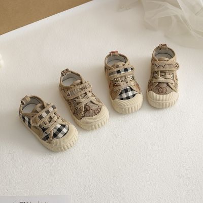 COD DSFGERERERER New Style Childrens Canvas Shoes Spring Autumn Boys Biscuit Baby Toddler Soft Sole Girls Board Middle Small Child