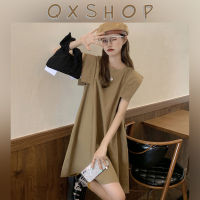 QXshop เดรสสไตล์เกาหลี สีสันคือสดใสมากเว่อร์?ดีไซน์เรียบๆ ให้ความมินิมอล?  เรียบหรู ดูแพงสุดๆ แมทซ์ได้ทุกลุค เดรสออกเดท