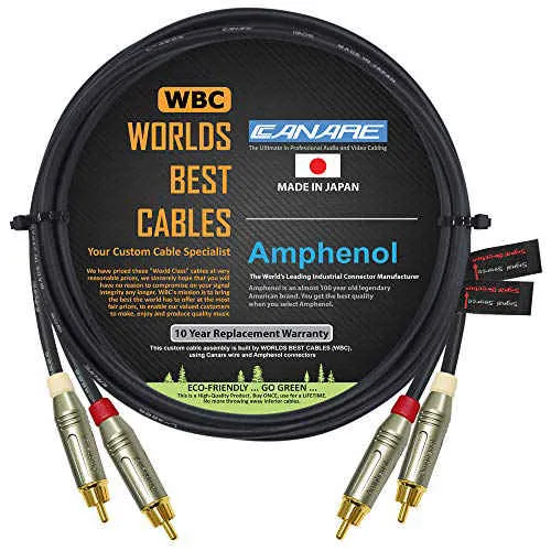 4 Foot RCA Cable Pair - Made with Canare L-4E6S, Star Quad ...