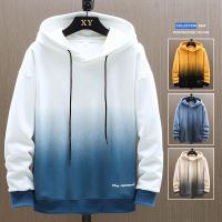 2023 Hoodie Pria Mode Baru Hip Hop Streetwear Gradien Bertudung Kaus Pria Kasual Tren Pakaian Pria Jogger Hoodie Pria