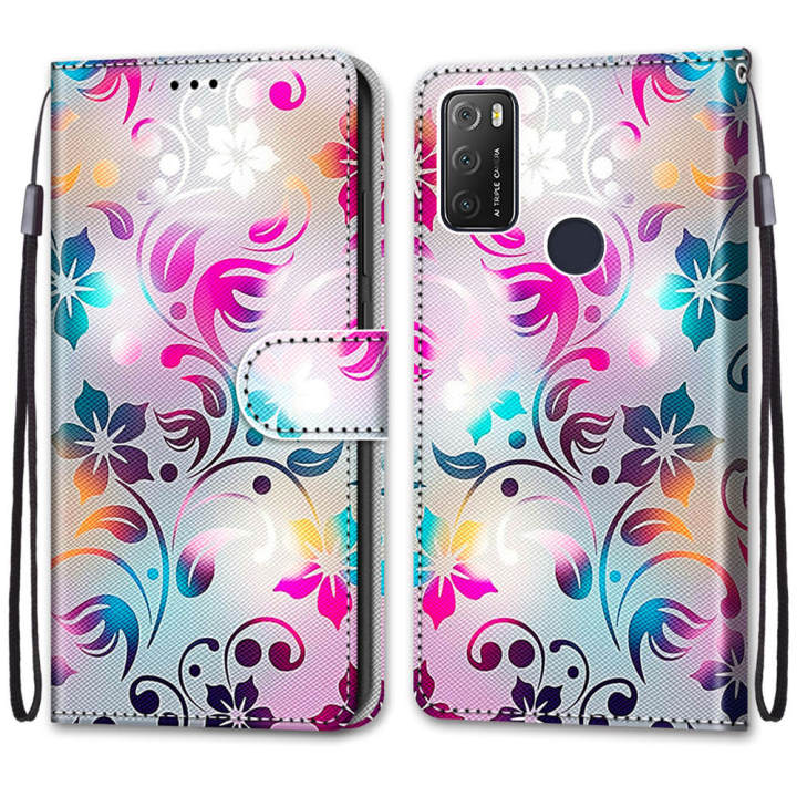 เคสโทรศัพท์แบบฝาพับหนังทาสีสำหรับ-samsung-galaxy-s23บวก-s23-a54พิเศษ-a14-a04-4กรัมฝาครอบที่ใส่บัตรกระเป๋าเงินสิงโตผีเสื้อแมว