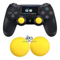 Silicone Dotted Convex Thumb Grip Caps Joystick Thumbstick For PS4 PS3 Xbox ONE Xbox 360 Wii U Controller - Yellow ซิลิโคนอนาล็อก [จุกยาง] แบบทรงนูน สีเหลือง