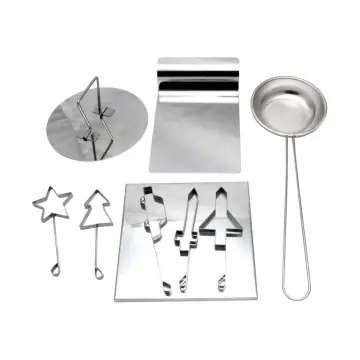 Kitchen Accessories Making Set Cookies DIY Stainless Steel Dalgona Korean  Sugar Candy Making Set Sugar Pie