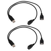 2X USB 2.0A Male Auf 2 Dual USB Female Jack y Splitter Verteiler Adapter Kabel