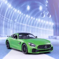 (ร้อน) WELLY 1:24 Benz AMG GTR โลหะผสม D Iecast รถยนต์รุ่น Inital รถของเล่นเด็กของเล่นเด็กเก็บของเล่นเครื่องมือของขวัญ B551