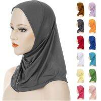 【CC】✲┋  Cotton Muslim Turban Cover Caps Underscarf Inner Womens Hijab Cap Headscarf Shawl Wrap Neck Bonnet Hat