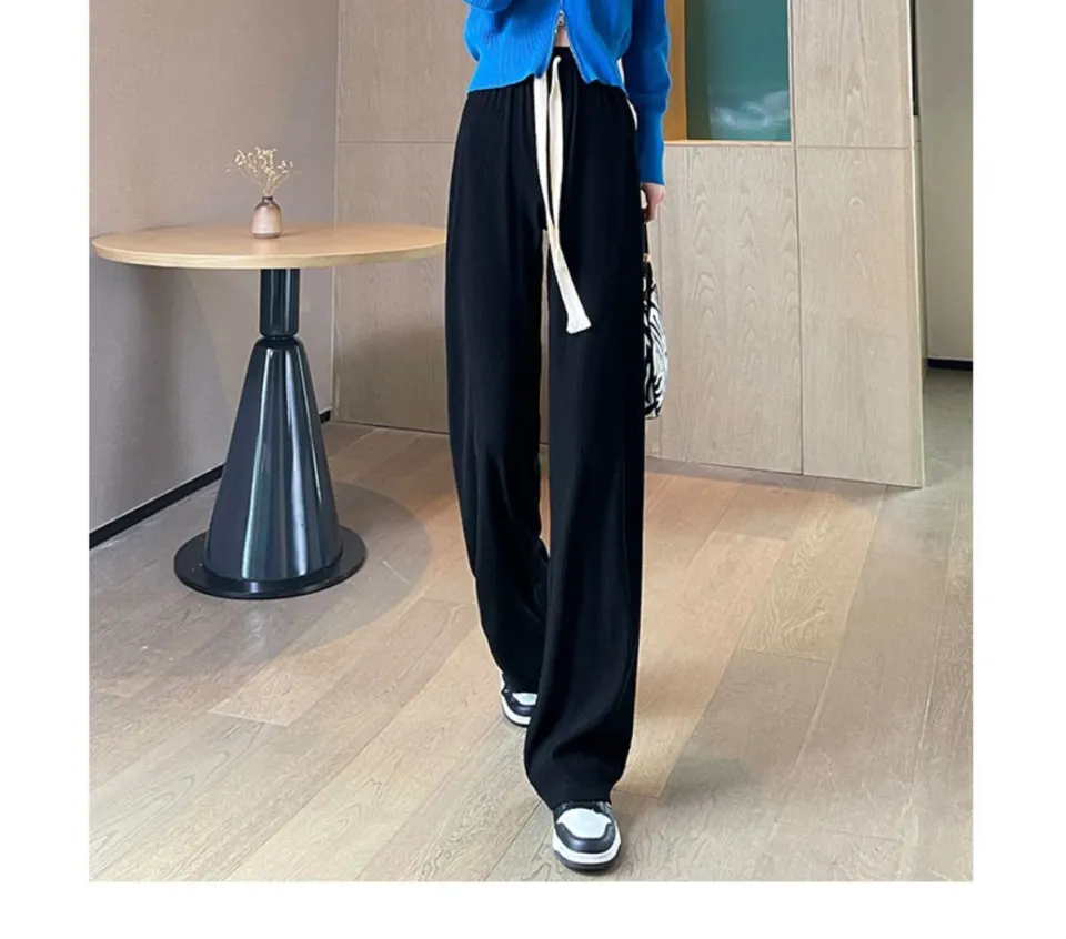 Women Jeans Loose Wide Leg Jeans High Waist Korean Style Casual