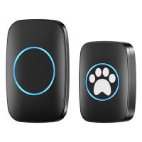 ☽卐℡ CACAZI Wireless Pet Doorbell Outdoor Waterproof Smart Call for Training Doggie With Touch Button 300M Remote Control Dog Bell