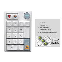 Motospeed Darmoshark K3 Pro Bluetooth Wireless Numeric Mechanical Numeric Keypad Hot Swap 19 Keys Numpad Keyboard For LaptopTH