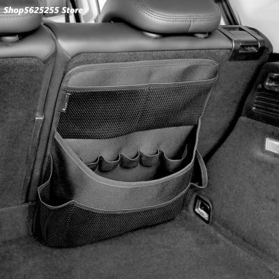 สำหรับ Hyundai Tucson NX4เก้าอี้หลังรถ2021 2022ที่แขวนกระเป๋าท้ายกระเป๋าเก็บของกระเป๋าตาข่ายหนาขนาดสากล2018