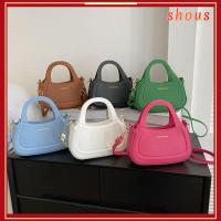 SHOUS สีทึบทึบ กระเป๋าสะพายไหล่แบบสั้น หนังพียู กระเป๋าถือแบบถือ คลาสสิกแบบคลาสสิก ถุงใต้วงแขน ผู้หญิงผู้หญิงผู้หญิง