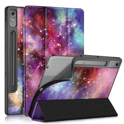 กระเป๋าหนังใส่แท็ปเล็ตอัจฉริยะ TPU พับได้3ระดับ,สำหรับ Lenovo Tab P12 12.7 2023