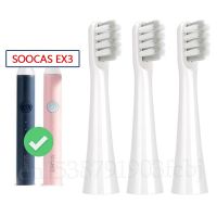 ✇☢ SOOCAS EX3 Replacement Toothbrush Heads For SO WHITE EX3 Electric Toothbrush DuPont Soft Bristles Replace Brush Head