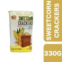 ?Product of UAE? (3 Pcs) Lee Sweetcorn Crackers 330g ++ ลีเครกเกอร์ข้าวโพดหวาน 330 กรัม